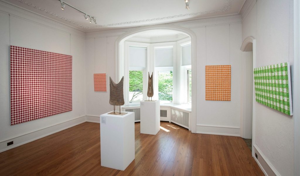 Living Rooms installation view at the John Michael Kohler Arts Center, work by Michelle Grabner, 2016. Photo courtesy of John Michael Kohler Arts Center