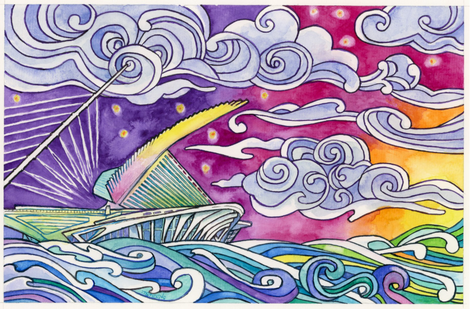 Illustration by James Steeno, courtesy of the Milwaukee Art Museum