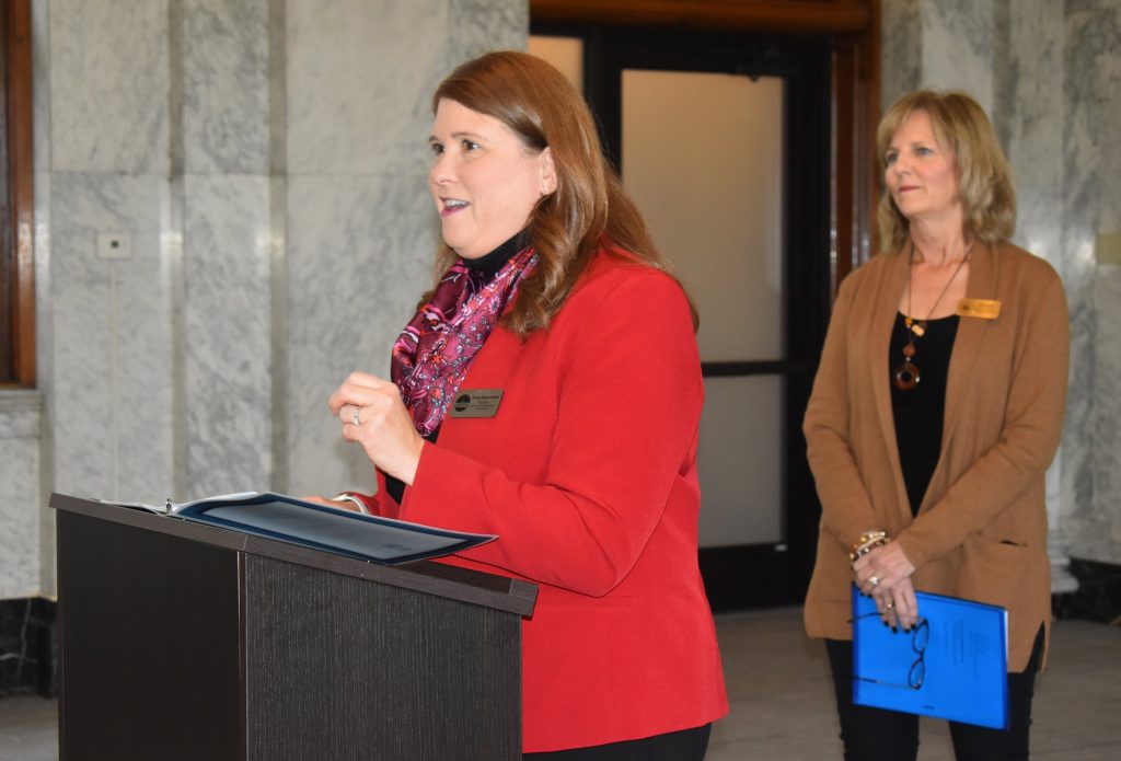 Wisconsin Department of Administration Secretary-designee Kathy Blumenfeld talks about state programs that help businesses hardest hit by the pandemic. Danielle Kaeding/WPR