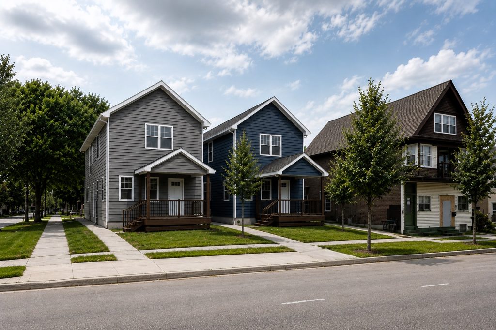 Townhomes at 2034-2038 W. Greenfield Ave. Rendering from VIA CDC.