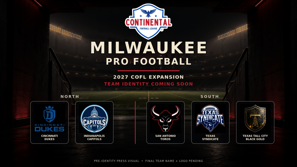 Milwaukee Pro Football, Pre-Identity Banner. Photo Courtesy of Ameer Hollowell.