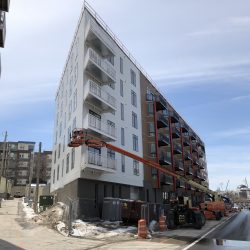 Construction is nearly complete on the final phase of The North End.

Photo taken April 20th, 2018 by Jeramey Jannene. All Rights Reserved.