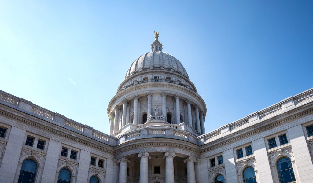 The Wisconsin State Capitol on Monday, July 14, 2025, in Madison, Wis. Angela Major/WPR