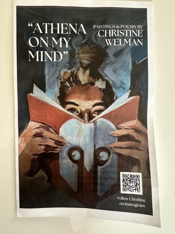 "Athena on my Mind" Exhibition Pamphlet. Photo by Lauren Hafeman.