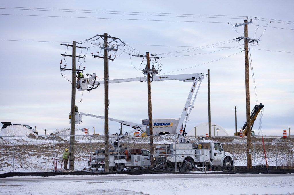 Construction unfolds at the 350-plus-acre Beaver Dam Commerce Park, the site of a Meta data center, Jan. 20, 2026, in Beaver Dam, Wis. Joe Timmerman/Wisconsin Watch