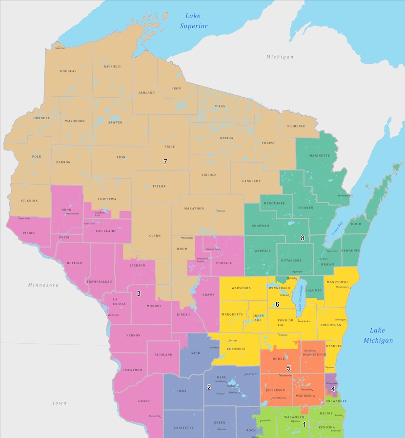 2023 Congressional Districts.