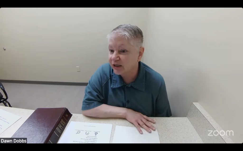 Dawn Dobbs (Screenshot via Zoom)