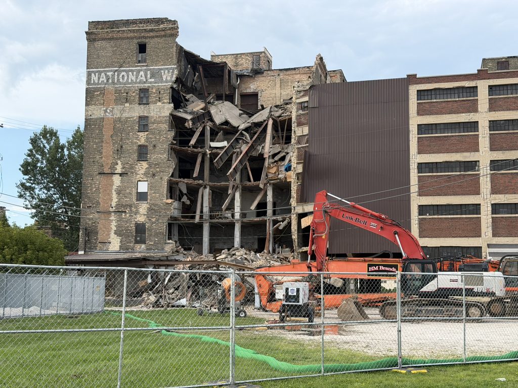 HM Brandt equipment on site at 531 S. Water St. Photo by Jeramey Jannene.