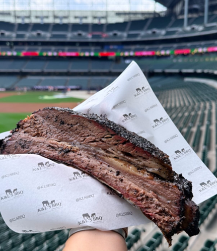 K&L BBQ's "Dino Rib." Photo Courtesy Milwaukee Brewers.