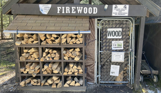 Wisconsin’s state parks and other state lands prohibit visitors from bringing in firewood from further than 10 miles from the property. State properties that offer campgrounds sell local firewood from an on-site kiosk. / Photo Credit: Wisconsin DNR