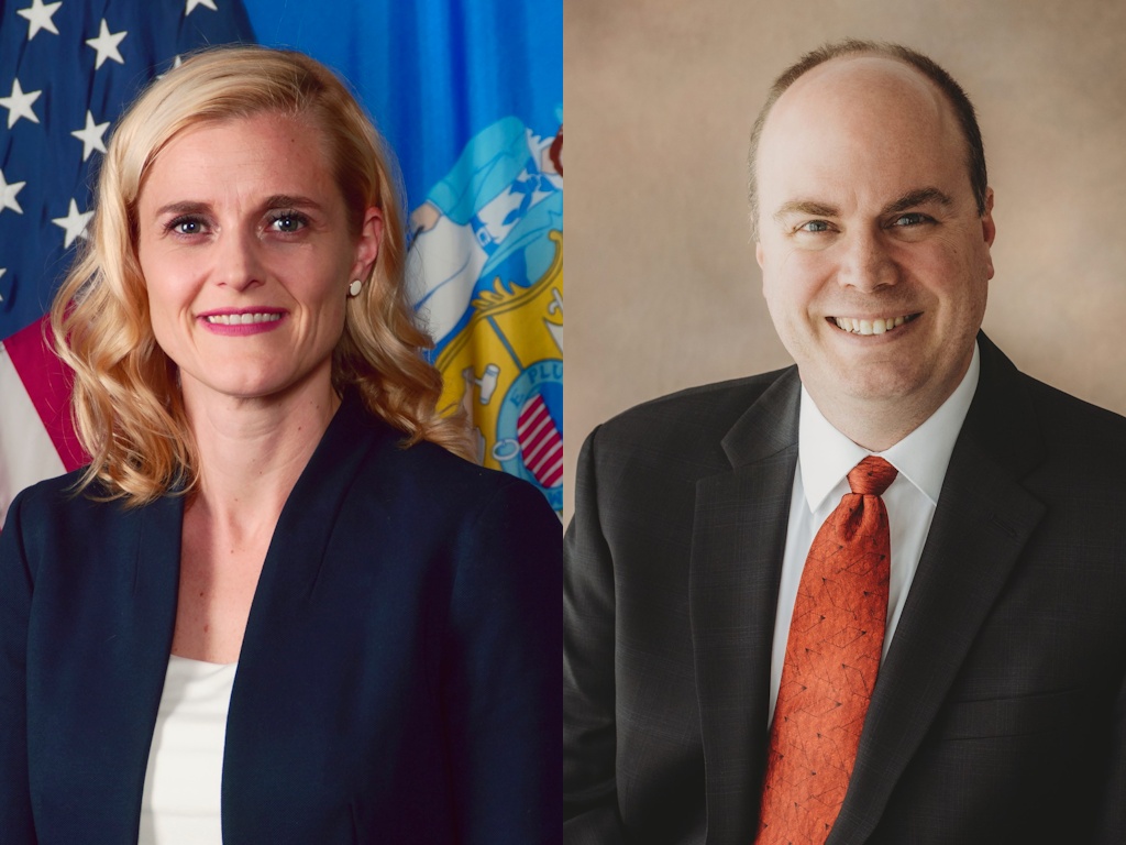 Sarah Godlewski and David Varnam.