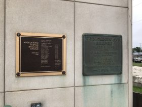 Kinnickinnic Avenue Bridge Plaques. Photo by Jeramey Jannene.