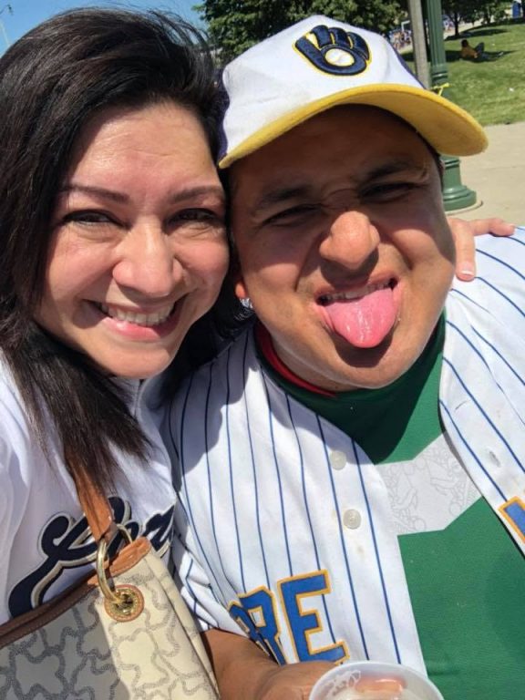 Bayardo DeLeon often attends games at American Family Field often with friends and family. (Photo provided by Leonor Rosas)