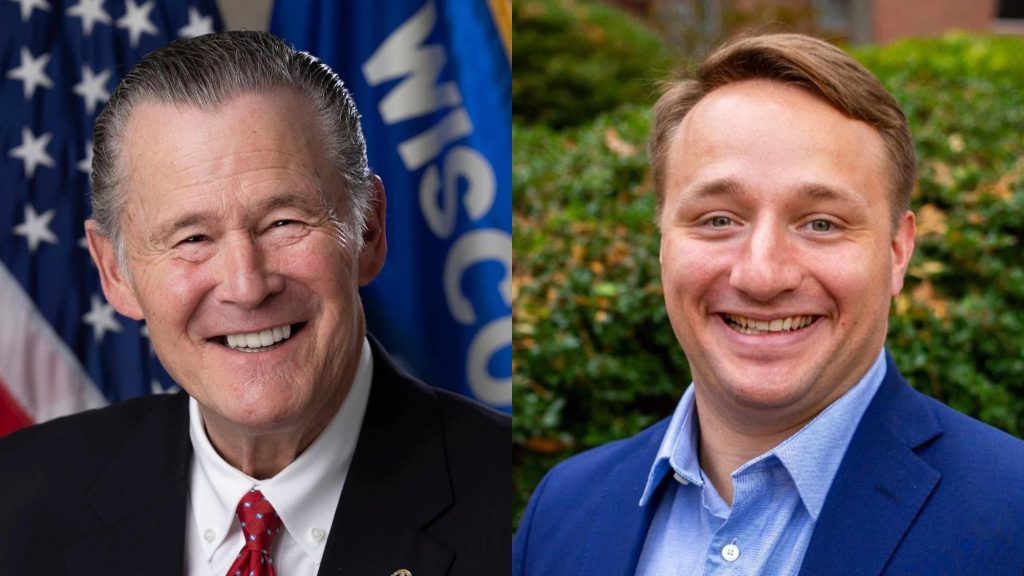 Republican state Rep. Bob Donovan, left, and his Democratic challenger Ben Brist. Both are vying for a seat in the 61st Assembly District. Source: Donovan and Brist campaigns