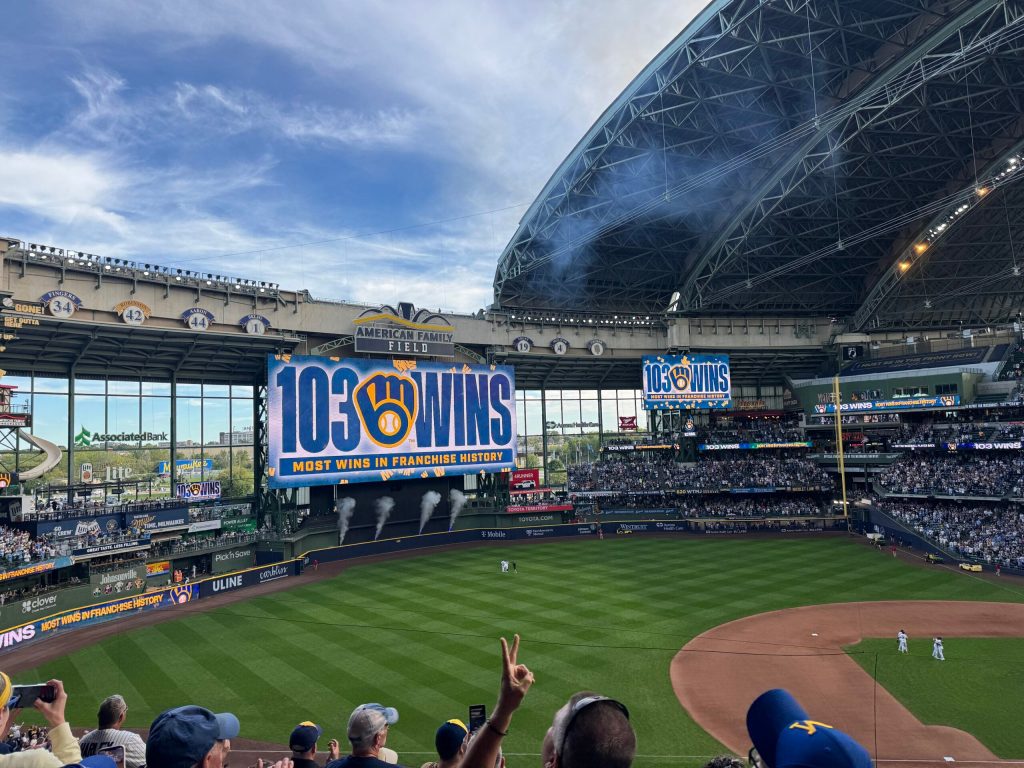 The Milwaukee Brewers won a franchise record 103 games during the 2026 regular season. Evan Casey/WPR