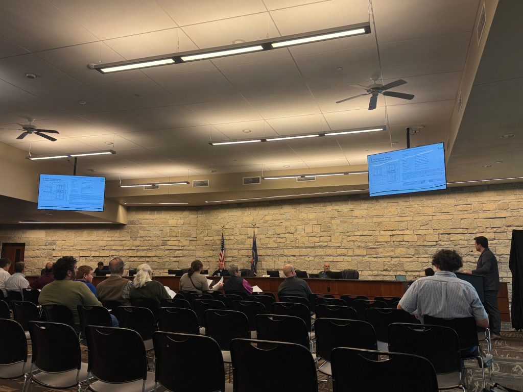 The Mount Pleasant Plan Commission meets on Oct. 14, 2026. Evan Casey/WPR