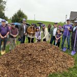 Large Crowd Attends Rain-Soaked Groundbreaking for Stella’s Playground
