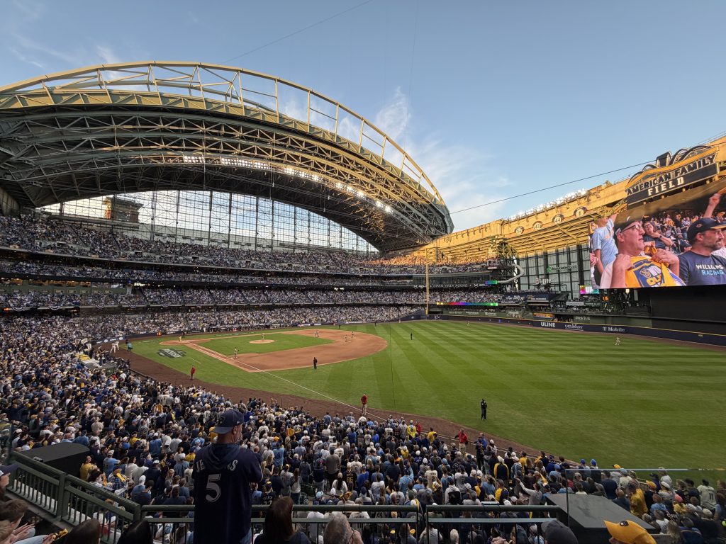 American Family Field during the 2026 postseason. Photo by Jeramey Jannene.