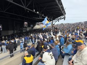 Crowd at American Family Insurance Amphitheater for Brewers celebration. Photo taken Oct. 30, 2026 by Jeramey Jannene.