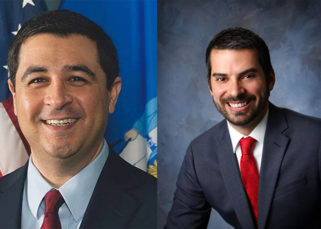 Democratic Attorney General Josh Kaul is facing Republican Fond du Lac County District Attorney Eric Toney in the race for Wisconsin Attorney General. (Official candidate photos)