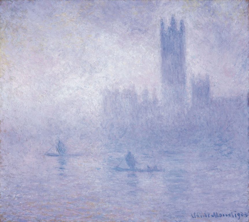 Claude Monet (French, 1840–1926), Houses of Parliament: Effect of Fog, London, 1904. This painting is currently on display in the Museum of Fine Arts in St. Petersburg, Florida. Courtesy of Museum of Fine Arts, St. Petersburg