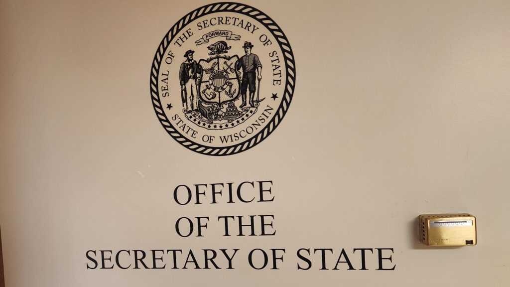 The Wisconsin secretary of state's office is in the basement of the state Capitol building. (Wisconsin Examiner photo)