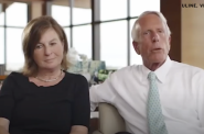 Elizabeth and Richard Uihlein (Screenshot from the New York Times YouTube video  "Meet the Billionaire Couple Trying to Reshape the Republican Party")
