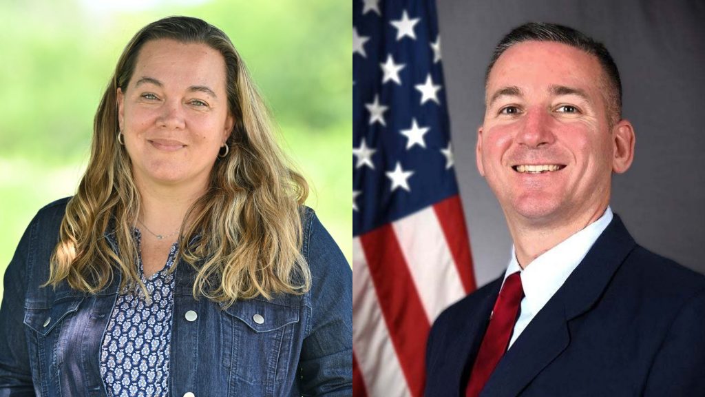 Democrat Brandy Tollefson, left, and her Republican challenger state Rep. Ben Franklin. Both are vying for a seat in the 88th Assembly District. Source: Tollefson and Franklin campaigns