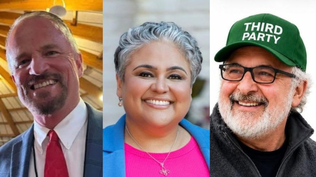 Republican Jay Schroeder, Democrat JoCasta Zamarripa and Wisconsin Green Party candidate Pete Karas will face off in Nov. 3, 2026 election for secretary of state. Photos courtesy of Schroeder, Zamarripa and Karas campaigns