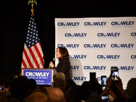 Kamala Harris. Photo by Lauren Hafeman on Oct. 26, 2026.