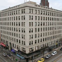 The Century Building as seen from across N. Old World Third St.Photo taken by Jeramey Jannene on January 28th, 2016. All Rights Reserved.