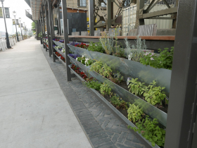 Lakefront Brewery's patio