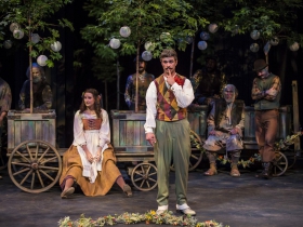 Emily Daly & Marcus Truschinski (foreground) , As You Like It, 2018.