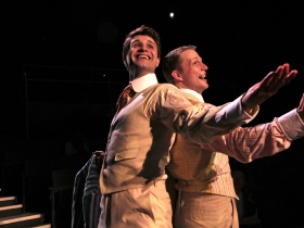 Marcus Truschinski and Matt Schwader in The Importance of Being Earnest, 2014.