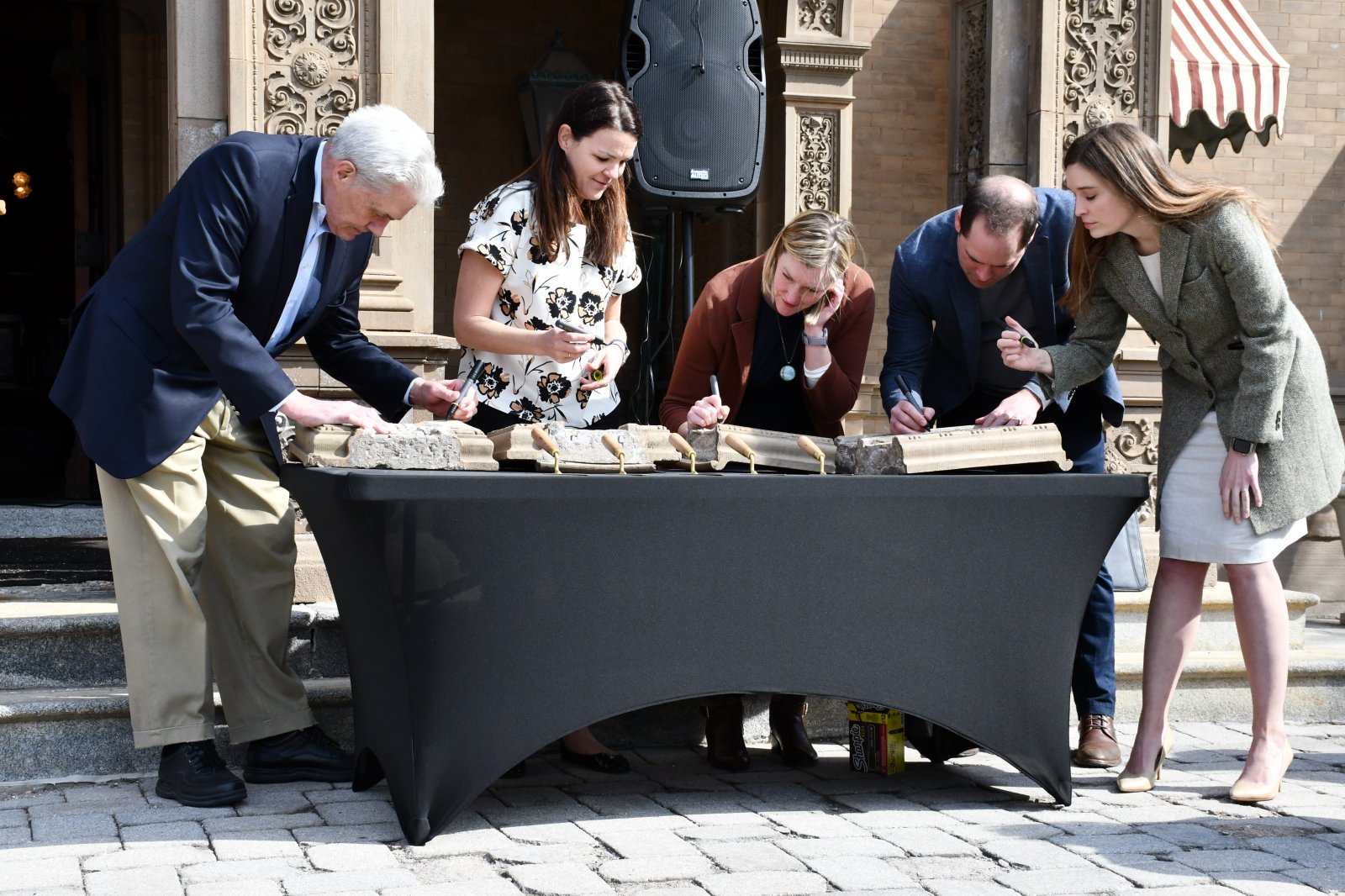 Terra Cotta Signing at Pabst Mansion Restoration Kickoff
