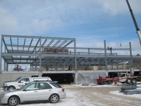 State of Wisconsin Department Of Children and Families office building under construction.