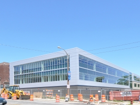 Southwest view of the State of Wisconsin Department Of Children and Families office building.