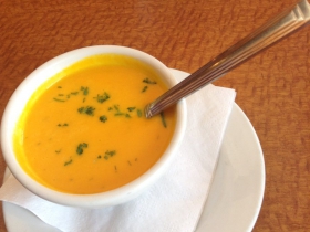 On the Menu at Envoy: Carrot-Dill Soup