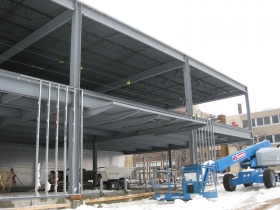 State of Wisconsin Department Of Children and Families office building under construction.