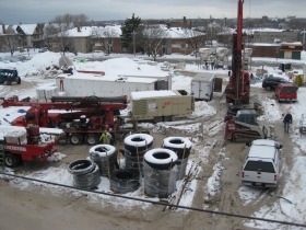 State of Wisconsin Department Of Children and Families office building under construction.