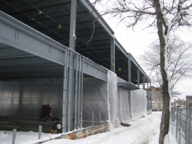State of Wisconsin Department Of Children and Families office building under construction.