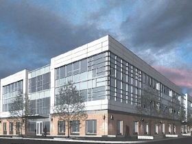 Original Rendering Northeast Corner Elevation