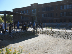 Pre-Growth Bioswales at Riley Dual Language Montessori School