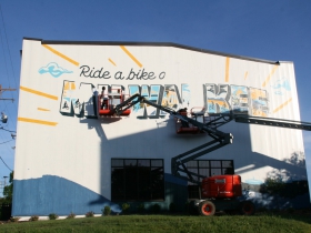 Ride a Bike Around Milwaukee Mural