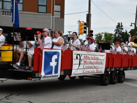 Milwaukee Metropolitan Community Concert Band at 2024 Bay View 4th of July Parade