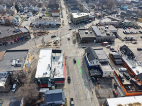 Intersection of Kinnickinnic, Howell and Lincoln Avenues