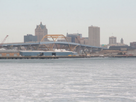 Hoan Bridge and Skyline