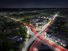Rendering of proposed apartment building at 2130 S. Kinnickinnic Ave.