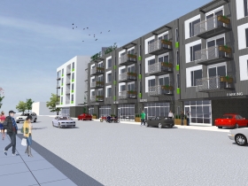 Rendering of Dwell in Bay View.