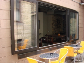 Tonic's big windows.